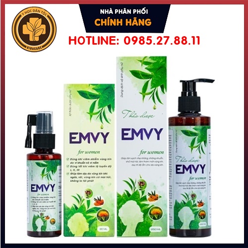 Dung Dịch Vệ Sinh Phụ Nữ EMVY 250ml - [CHÍNH HÃNG] - Hỗ trợ và ngăn ngừa viêm nhiễm phụ khoa, làm săn se khít cô bé