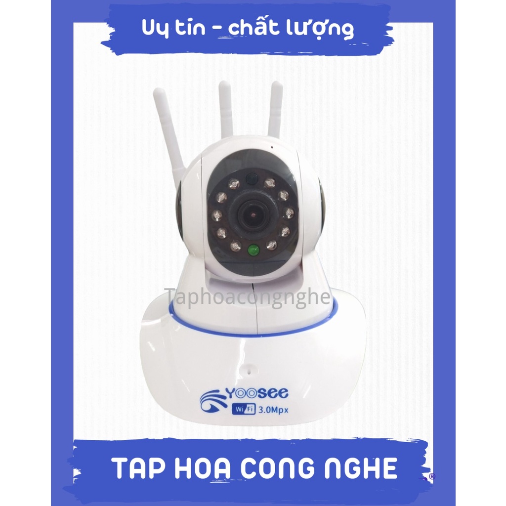 Camera ip Yoosee Wifi 3 Râu chuyên kết nối điện thoại và sử dụng trong nhà - quay đêm hồng ngoại