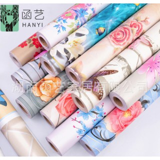 [Sale Sốc Xả Kho] Giấy Dán Tường Gạch Xám 0.45*10m