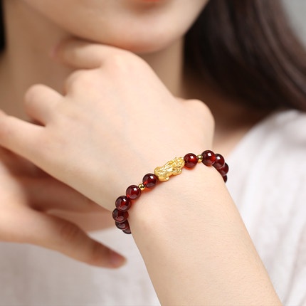 Vòng tay chuỗi hạt may mắn phong cách Phật Giáo