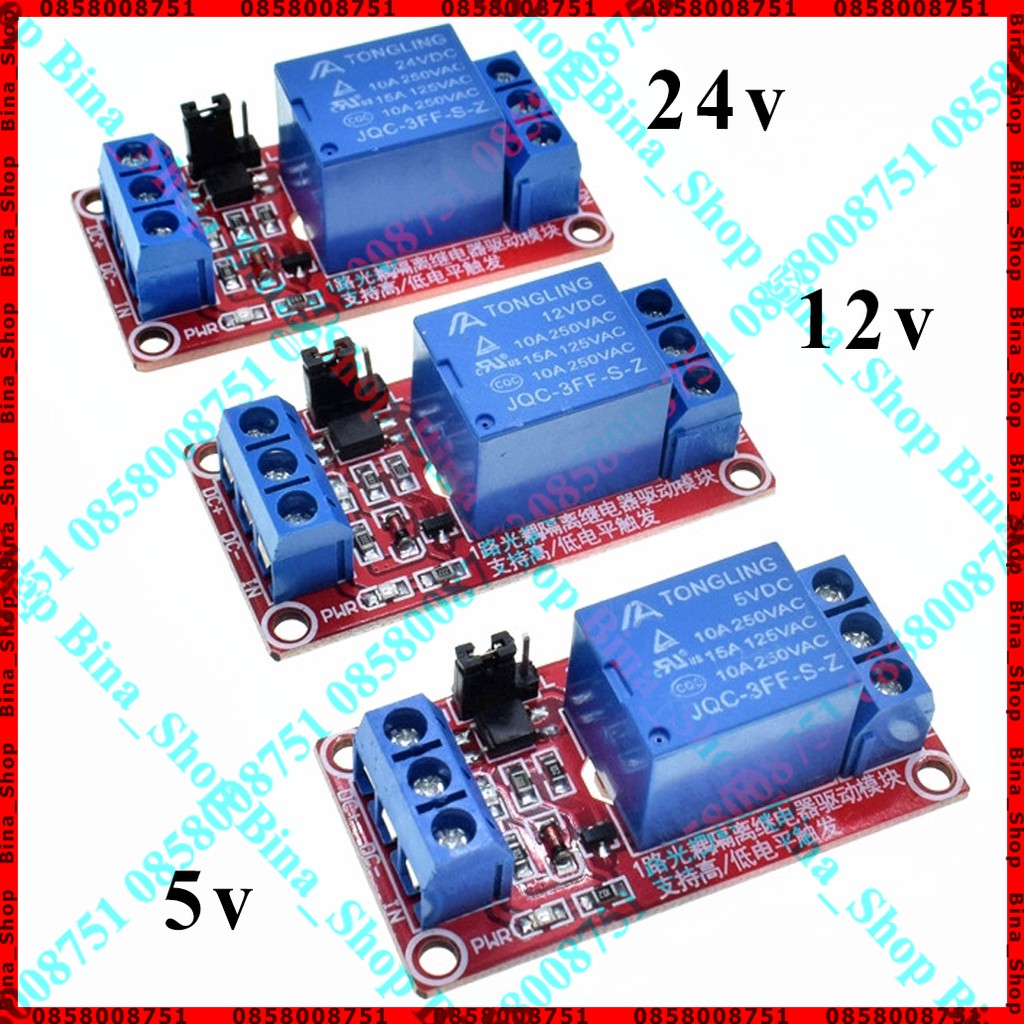 Module Relay 1 kênh DC 5V/12V/24V