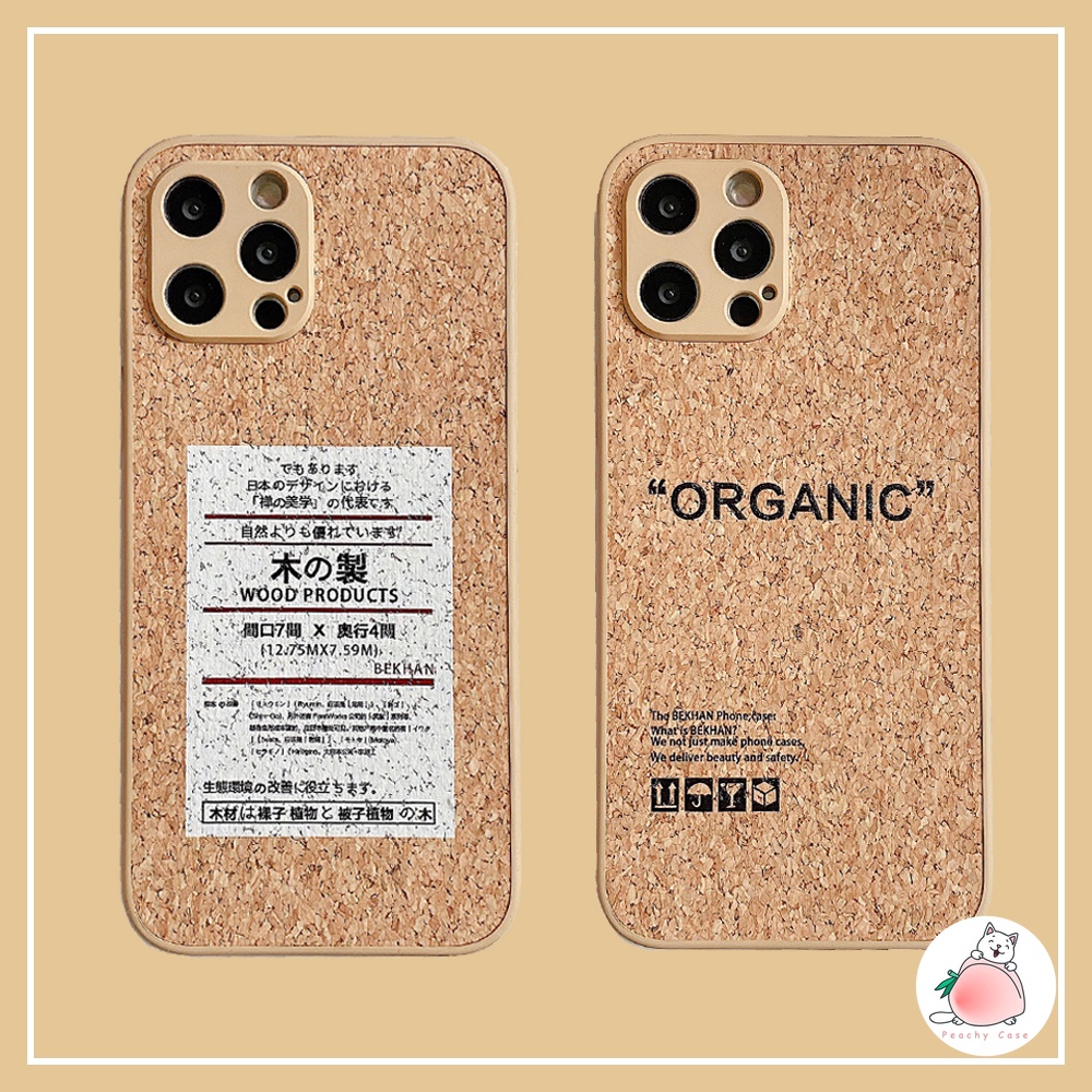 Ốp điện thoại TPU mềm họa tiết gỗ phong cách Nhật Bản thích hợp cho iPhone 11 12 Pro Max Xr Xs Max 7 8Plus