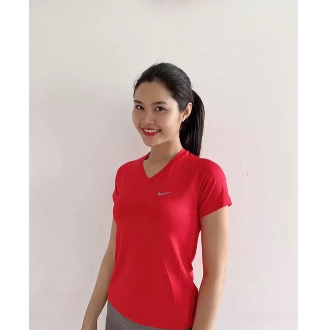 Áo Thun Lạnh Nữ Thể Thao Tập Gym Yoga