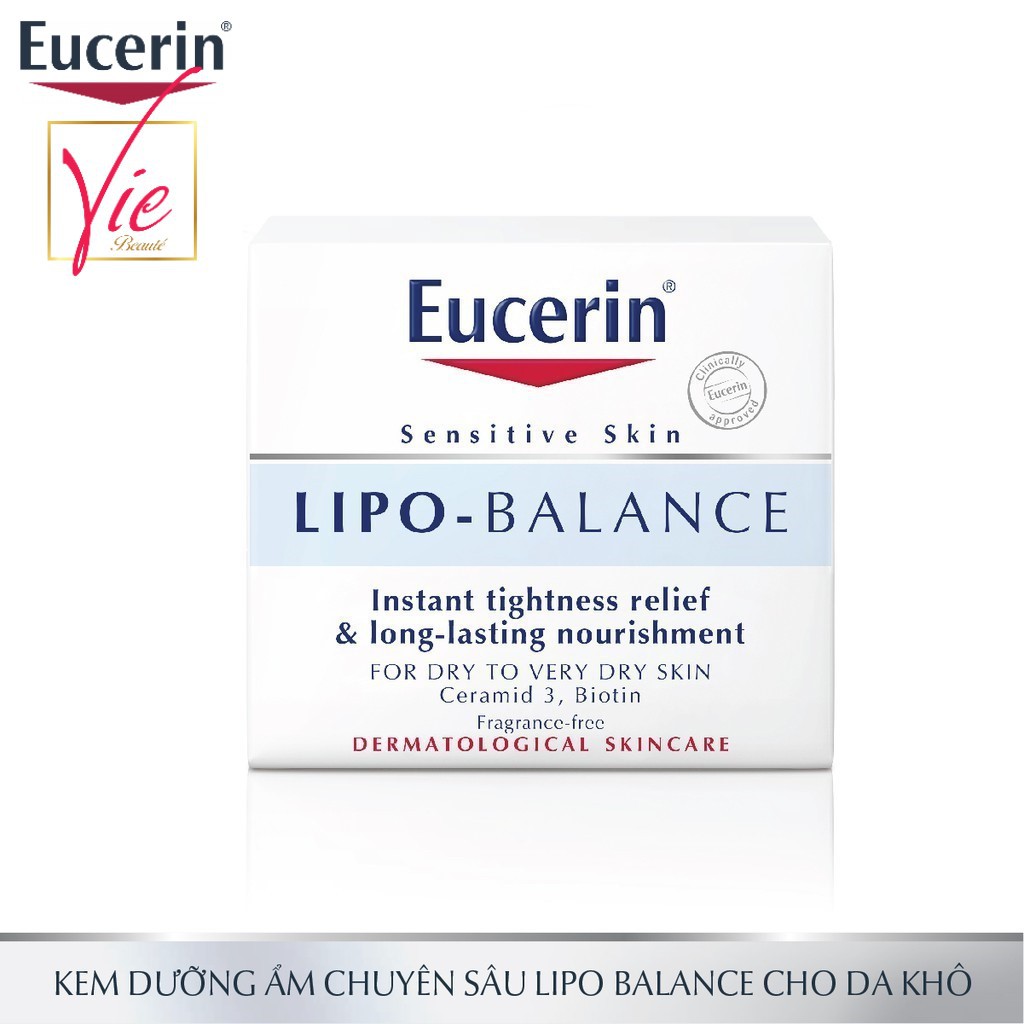 Eucerin Lipo Balance - Kem dưỡng ẩm Eucerin dành cho da nhạy cảm 50ml