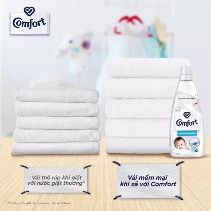 Nước xả vải Comfort Cho da nhạy cảm 3,2L