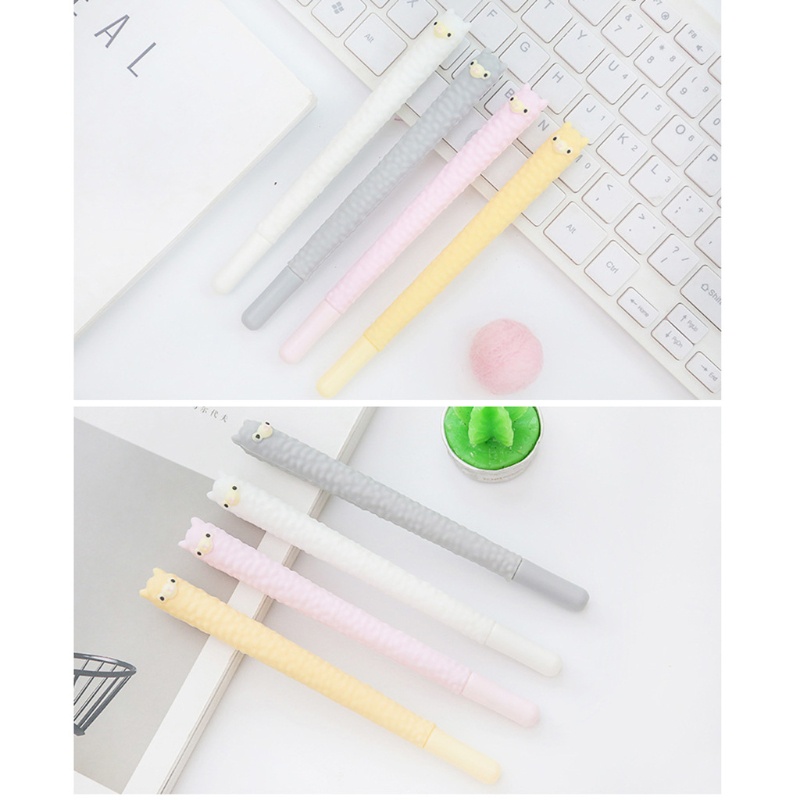 Bút Mực Gel Ngòi 0 5mm Mực Xanh Dương / Đen Hình Lạc Đà Dễ Thương Cho Bé