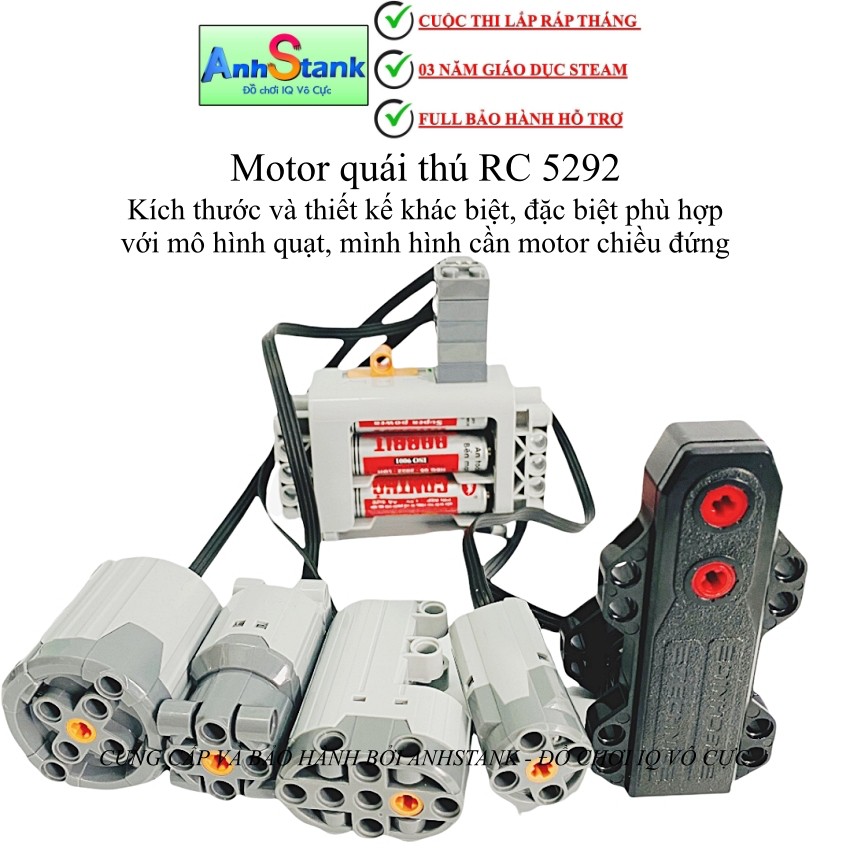 Động cơ motor quái thú RC 5292 siêu khoẻ dùng cho mô hình điều khiển từ xa 9686 technic education bảo hành 1 đổi 1 mới