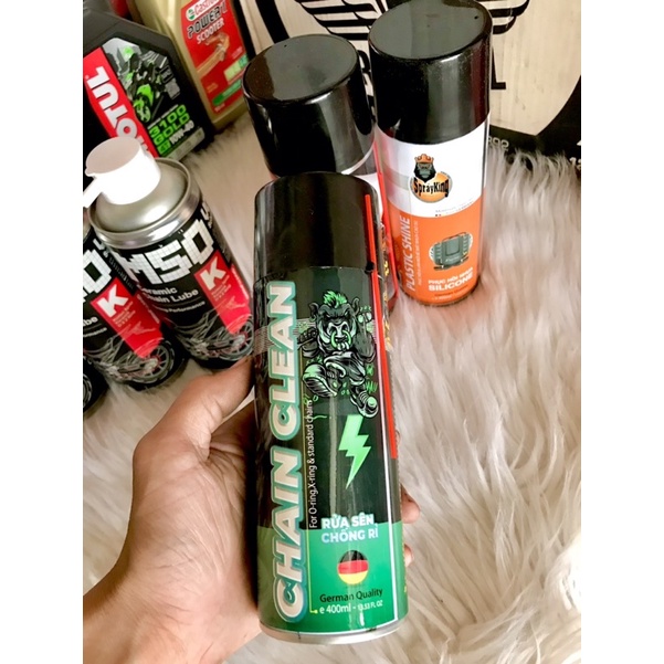 Rửa sên, dưỡng sên, phục hồi nhựa nhám, tẩy rửa đa năng Sprayking