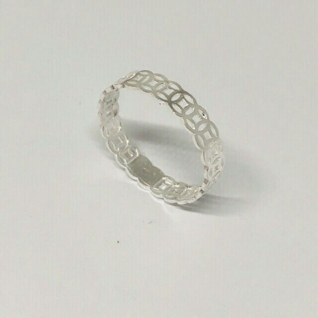 NHẪN KIM TIỀN TRƠN BẠC TA - COMBO 10 NHẪN CHO KHÁCH SỈ