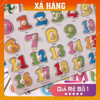[XẢ HÀNG GIÁ GỐC] Đồ chơi bảng núm gỗ