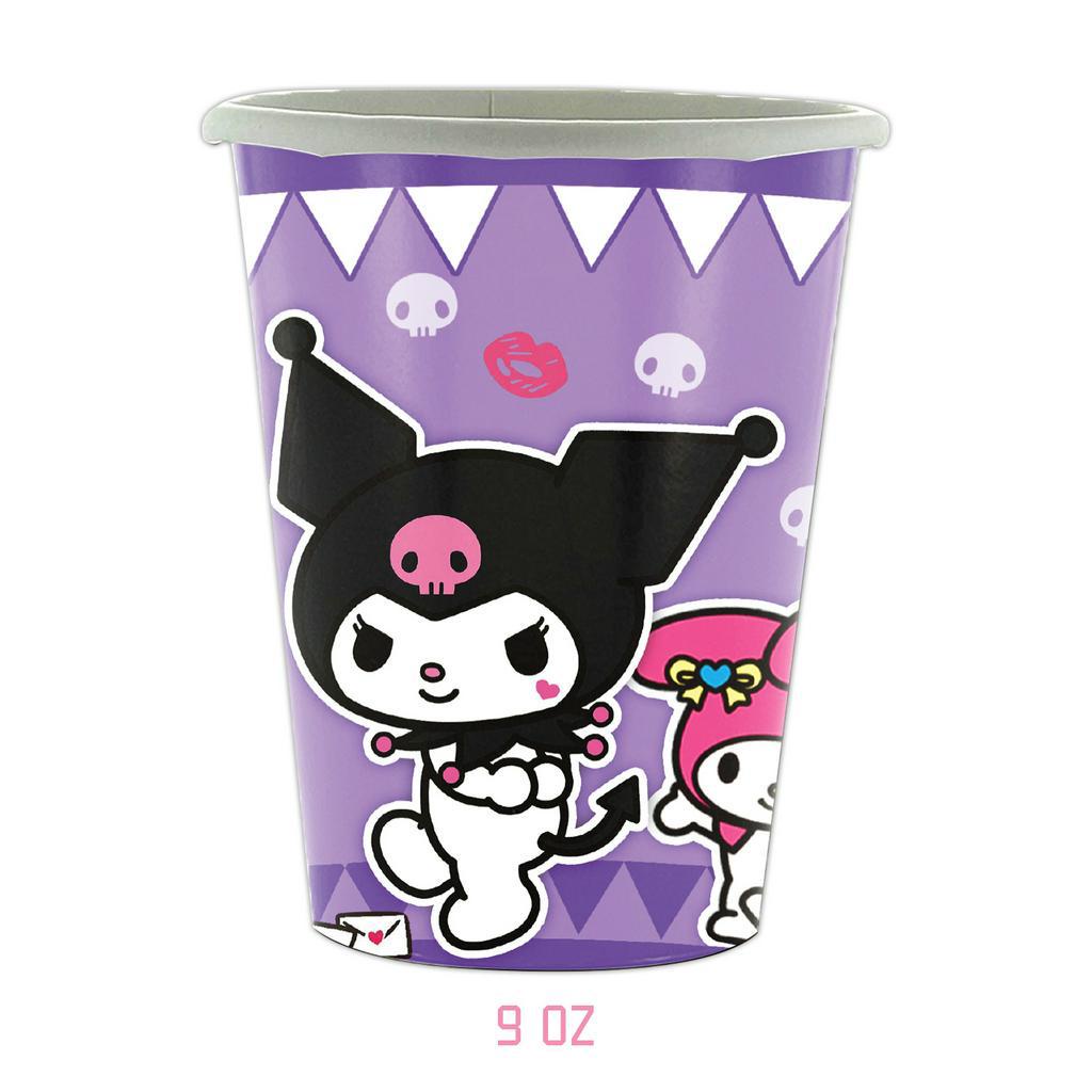 Bộ Khăn Giấy Trải Bàn Ăn Họa Tiết Kuromi Dùng Một Lần Trang Trí Tiệc Sinh Nhật