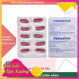 Viên sắt bà bầu Ferovit của Mega