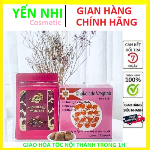 Kẹo Socola giảm cân Chokolade Vaeqttab Đan Mạch Màu hồng Date mới