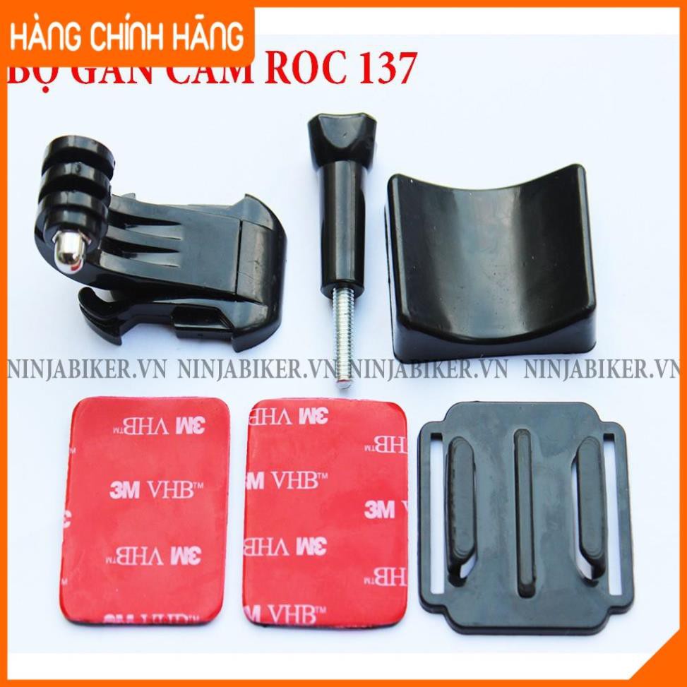 Bộ pass gắn trước cằm cho Camera hành trình đủ loại nón GIÁ TẬN KHO