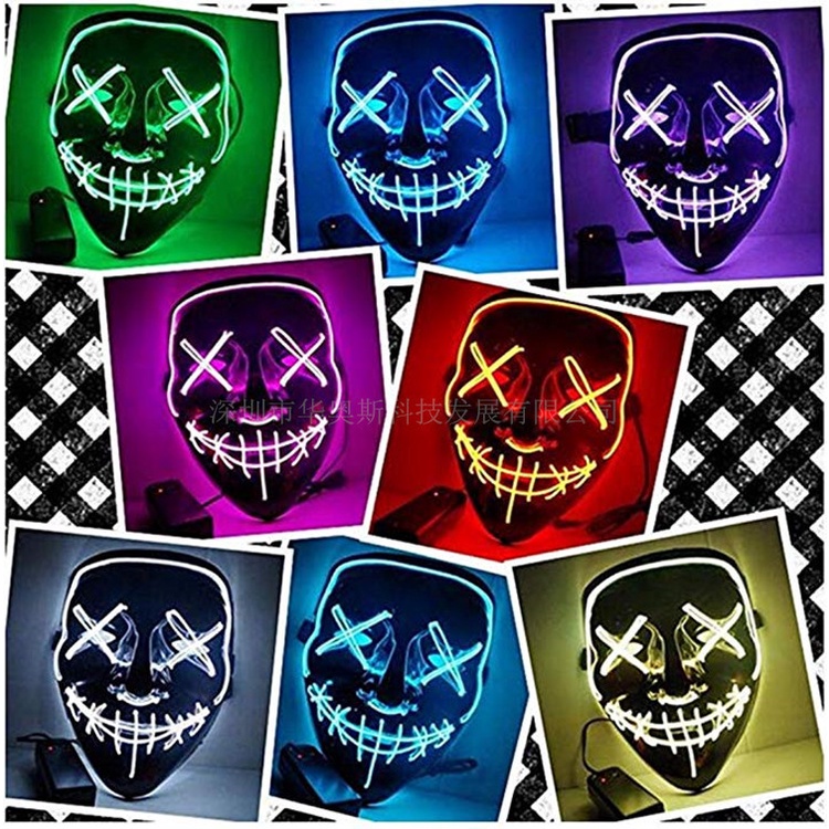 Mặt Nạ THANH TRỪNG phát sáng, mặt nạ hacker đèn LED nhiều mẫu jason jabbawookeez hóa trang halloween sự kiện lễ
