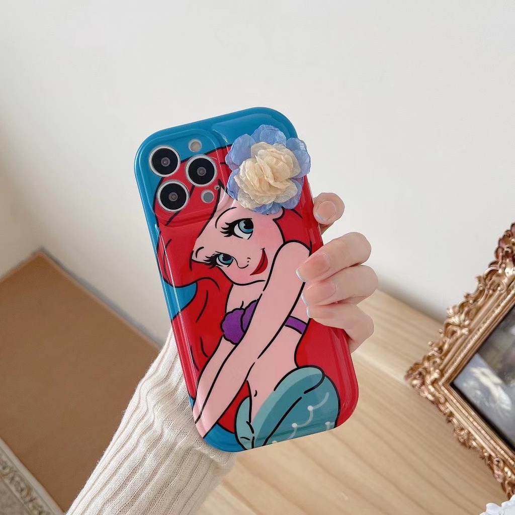 Ốp Điện Thoại tpu In Hình Nàng Tiên Cá Cho iphone 14 13 pro max ins12 pro max x / xs max11 pro max xsmax Hoạt Hình