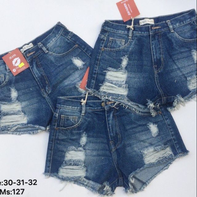 Quần short jean size đại