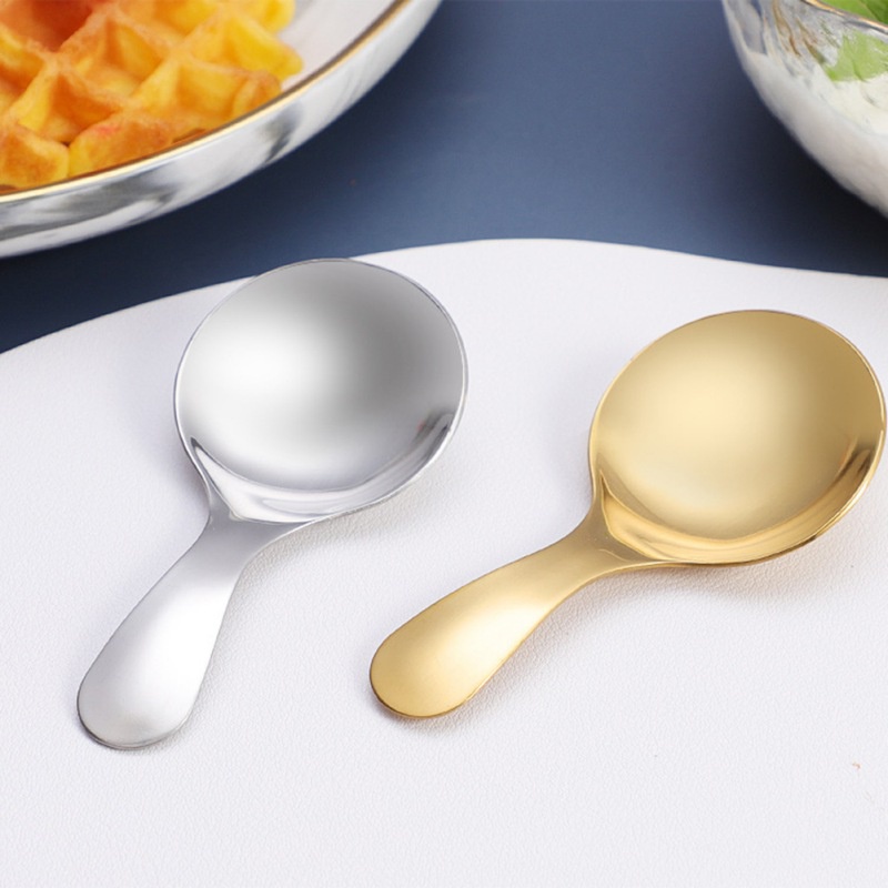 Muỗng múc gia vị bằng thép không gỉ hình tròn tiện dụng