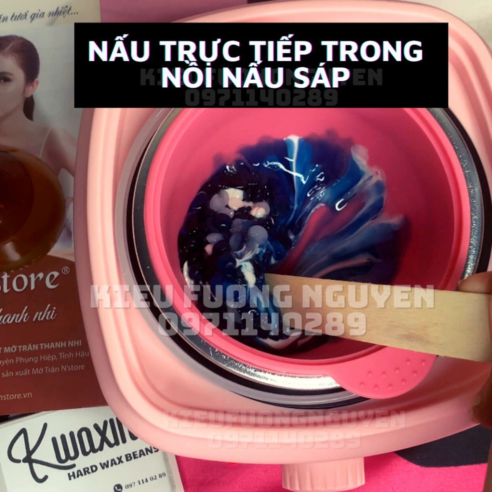 Chén Nấu Sáp Wax Silicon Chống Dính Dùng Trong Waxing Tẩy Lông Dễ Dàng Vệ Sinh, Có Thể Nấu Cách Thuỷ Hoặc Lò Vi Sóng