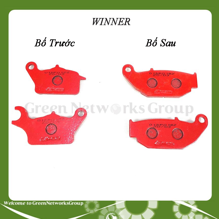 Bố thắng đĩa Trước Sau RCB Winner 150 Greennetworks