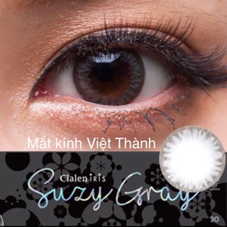 1 cặp Lens xám 1 ngày CÓ ĐỘ lens 1 day kính áp tròng 1 tuần Hàn Quốc