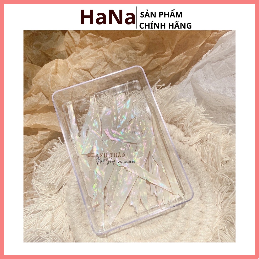 Xà cừ trắng nail vân đá mỏng