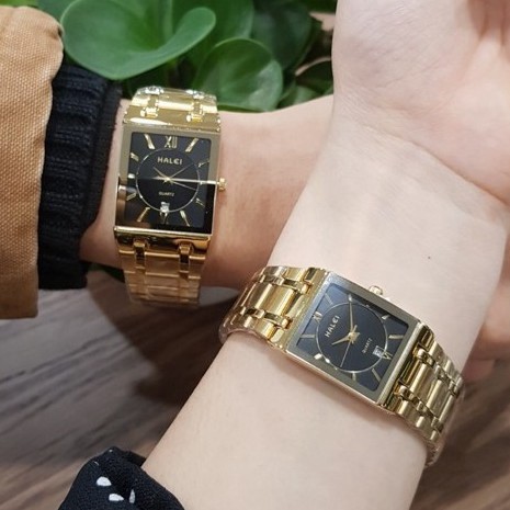 Đồng hồ đôi nam nữ HALEI cao cấp chống nước, chống xước tuyệt đối có lịch chính hãng Shop