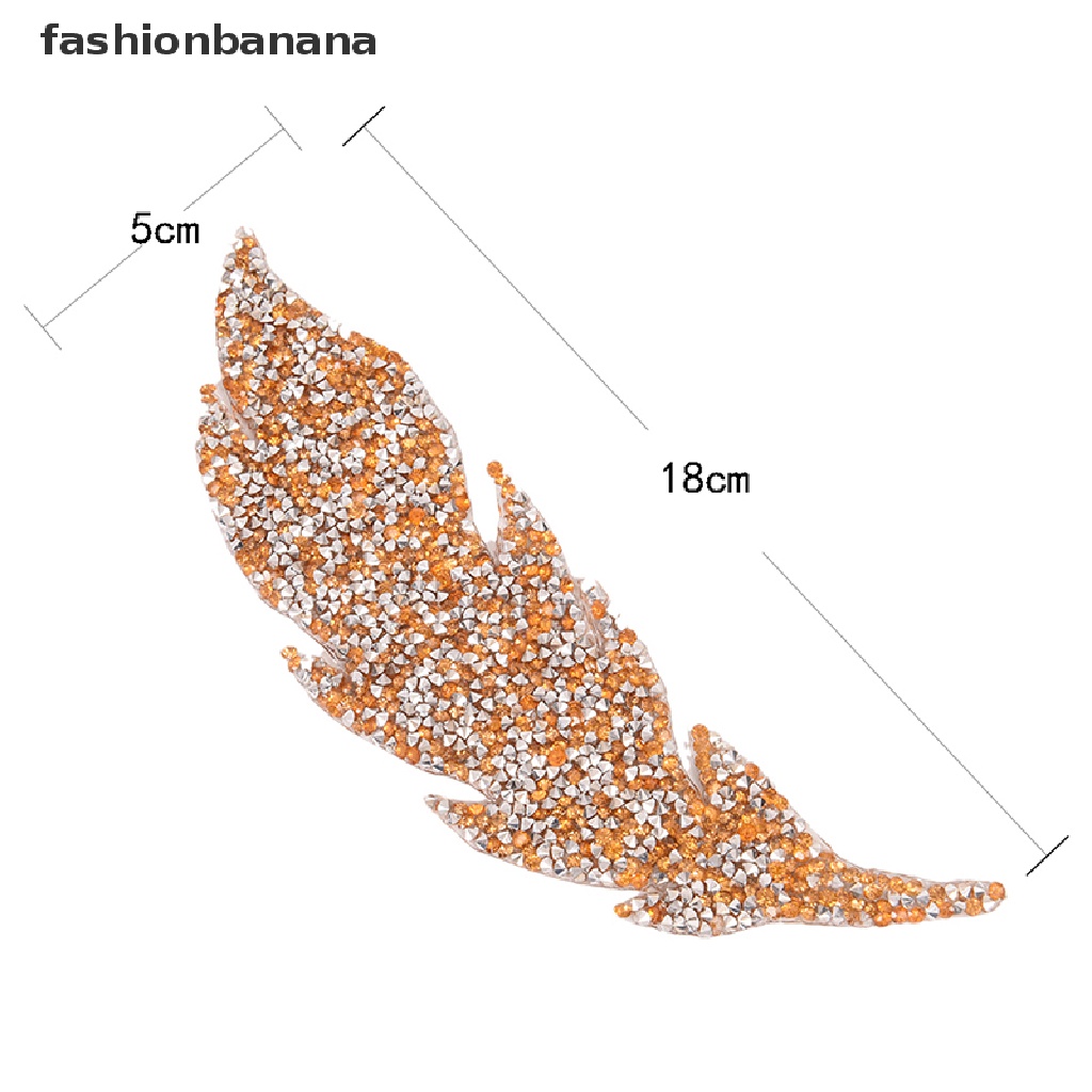 Miếng dán quần áo hình lông vũ đính đá pha lê