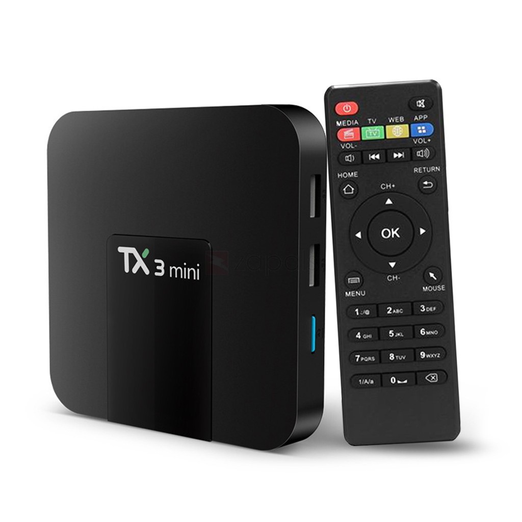 ANDROID TV BOX TX3mini RAM 2GB  ROM 16G Tìm kiếm bằng giọng nói  biến tv thường thành tv thông minh