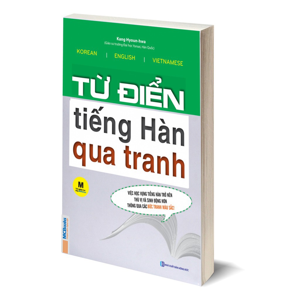 Sách-Từ Điển Tiếng Hàn Qua Tranh Tặng Video Hack Não 6000 từ vựng tiếng Hàn thông dụng