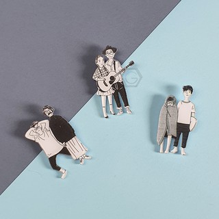 Pin cài áo couple/ cha con