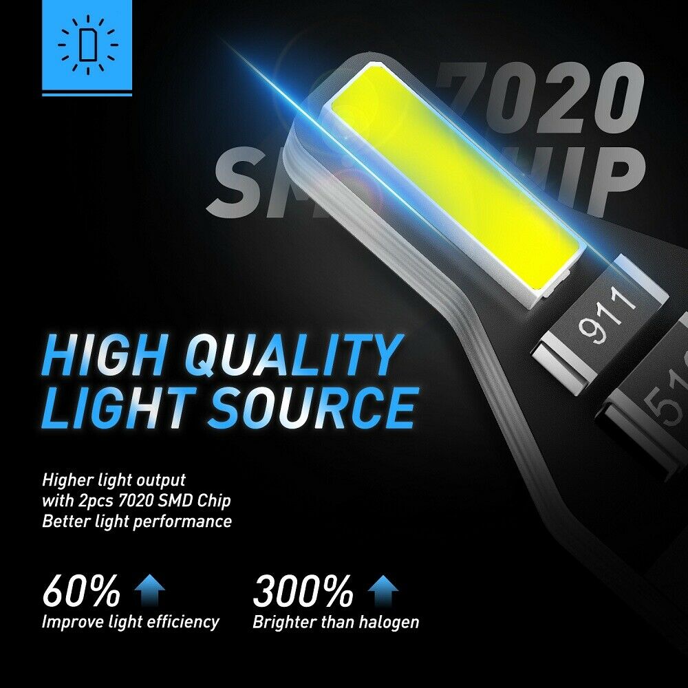 10Pcs AUXITO T10 194 168 LED CANBUS License Plate Interior Wedge Light Bulbs White