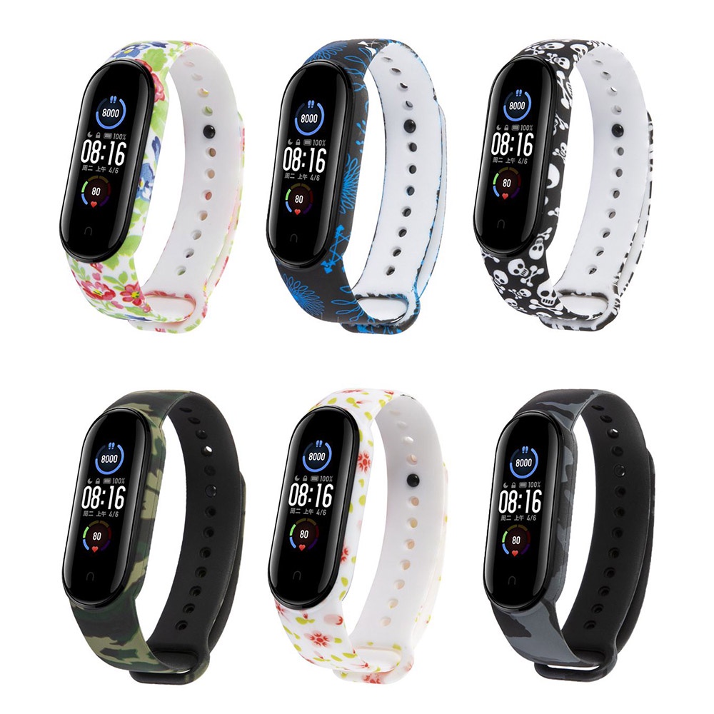 Dây Đeo Thay Thế Chất Liệu Silicon Cho Mi Band 5 6 Xiaomi Miband5 Mi Band5 Band6