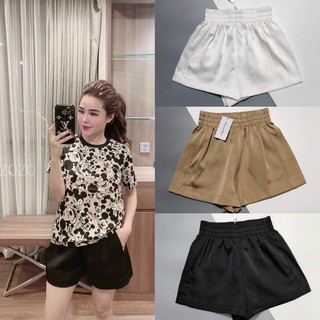 Quần Short Nữ, Sooc Lụa Cạp Chun Cao Cấp (50-90kg)