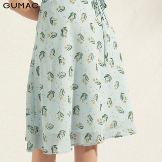 Đầm nữ họa tiết cổ V DA1107 GUMAC