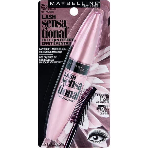 Mascara Làm Cong Và Dày Mi Maybelline Lash Sensational màu hồng nhạt chuẩn xách tay Mỹ