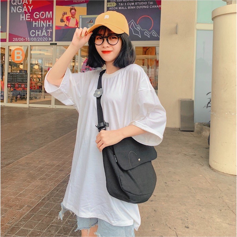 Áo Thun Unisex Trơn Nam Nữ Tay Lỡ Oversize Form Rộng 8 Màu