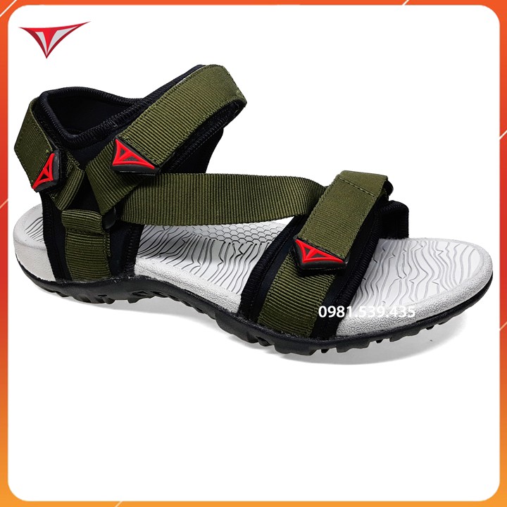 Giày sandal nam nữ cao cấp xuất khẩu thời trang trẻ em và người lớn vt02 xanh rêu