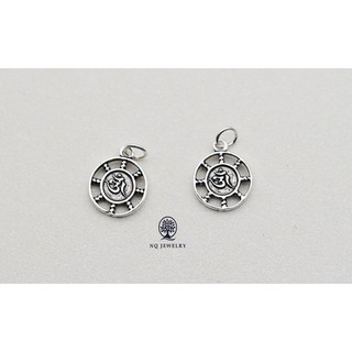Charm S925 chữ phúc treo tròn