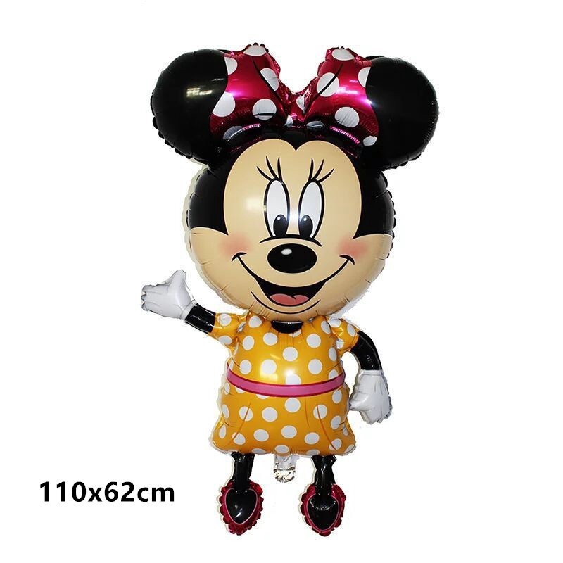 Bong bóng hình chuột Mickey/Minnie 110*68cm trang trí tiệc cưới sinh nhật cho bé