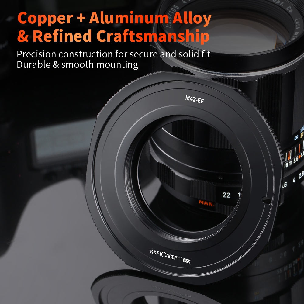 Ngàm Chuyển Đổi Ống Kính M42 Sang Canon EOS EF EF-S Camera 60D