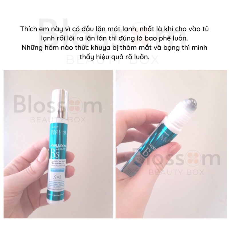 Lăn mắt lạnh Eveline Roll-on Hyaluron/ B5 15ML