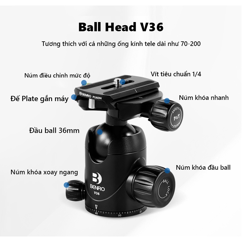 Chân máy ảnh Benro Carbon - Chính Hãng Benro