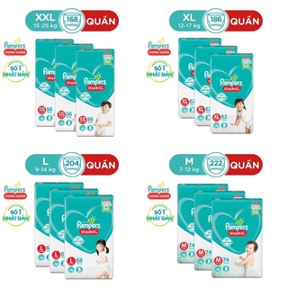 Tã quần Pampers Premium Care size M/L/XL/XXl miếng 74/68/62/56