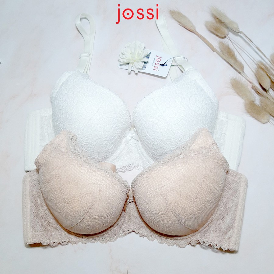 Áo lót Jossi 313 trơn phối ren mút mỏng, cúp nguyên 3 móc