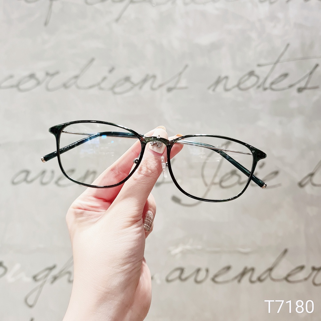 Gọng kính tròn nam nữ LILYEYEWEAR chất liệu nhựa nhẹ nhàng màu sắc thời trang 7180