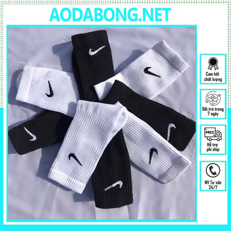 Tất Vớ Nike Trắng Đen Thể Thao Cổ Ngắn Cổ Trung Cổ Cao Nam Nữ Vải Dệt Kim