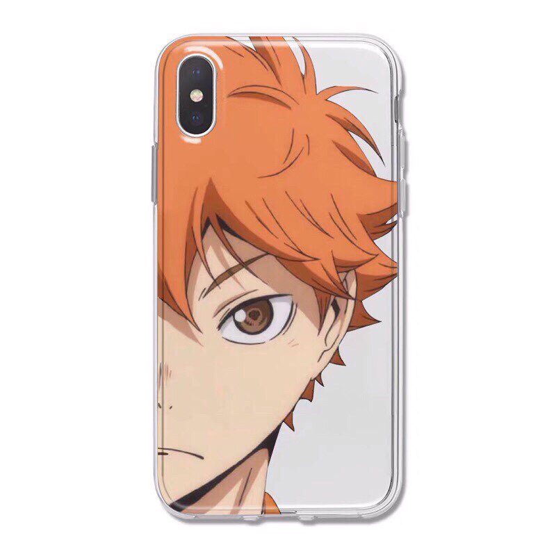 Ốp điện thoại trong suốt anime Haikyuu!! Hinata