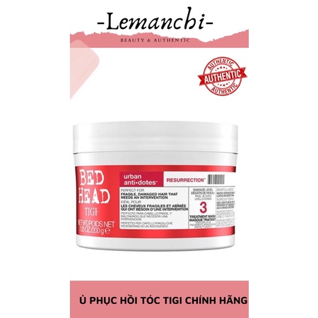 Ủ tóc phục hồi tóc Tigi đỏ Bed head Chính Hãng