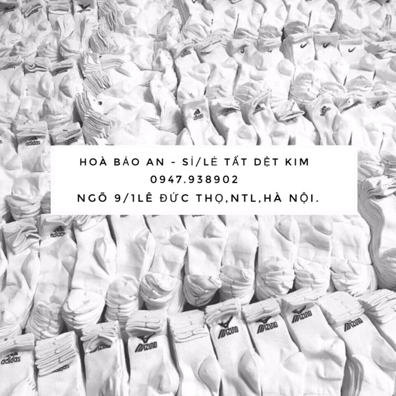 ⚡️Sỉ/lẻ⚡️Tất- vớ dệt kim cao cấp trắng đen hàng loại 1 siêu đẹp